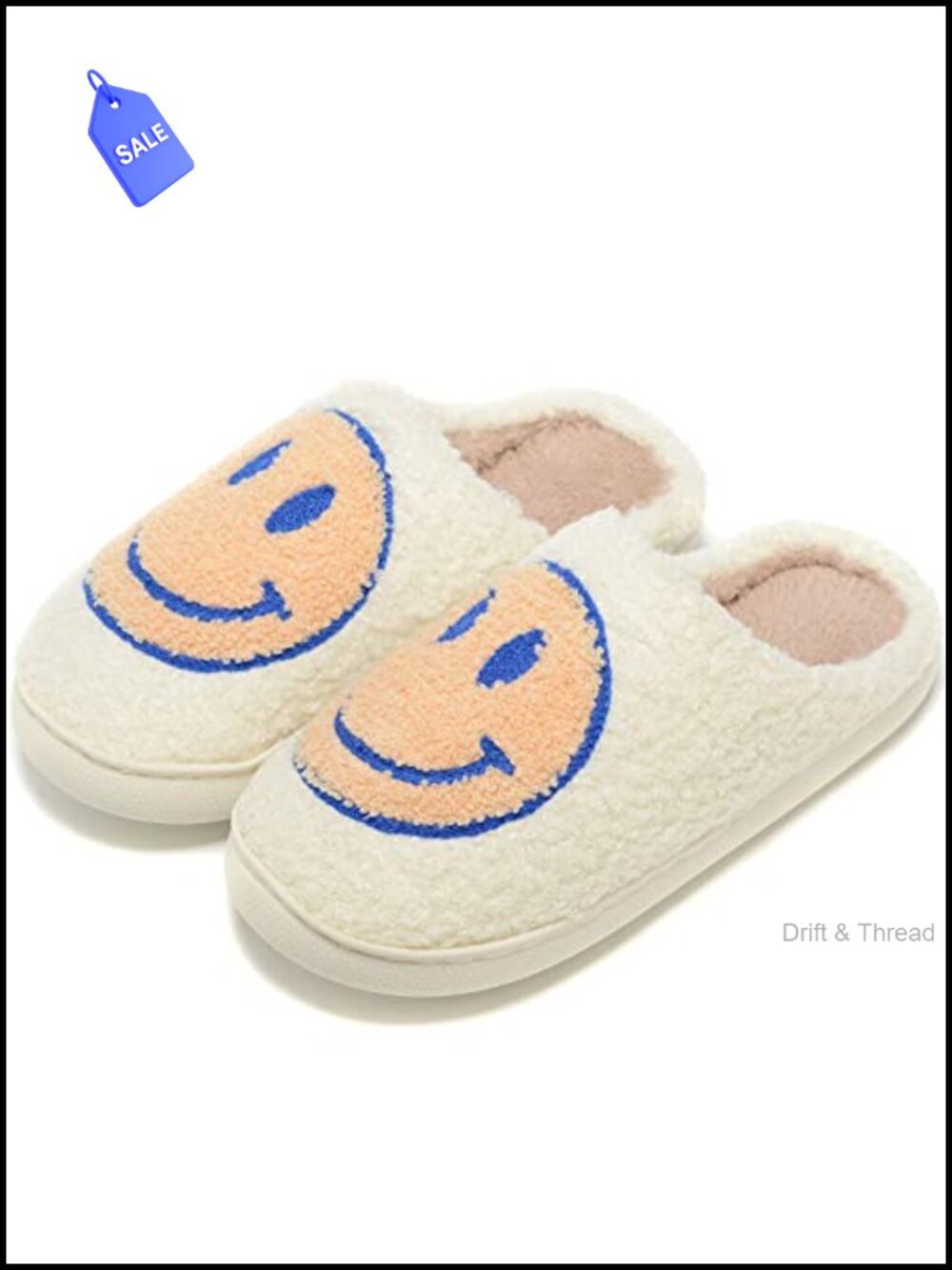 Retro Fuzzy Face Slippers Soft Fluffy Non-Slip Memory Foam Slide